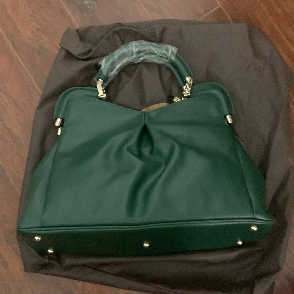 Segolene Green leather Bag